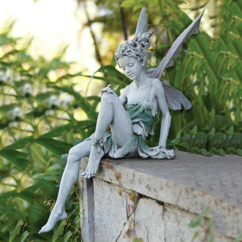 Magical Garden Fairy Figure - Durable Outdoor Decor Statue