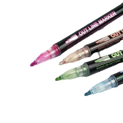 Vibrant Metallic Art Marker Set