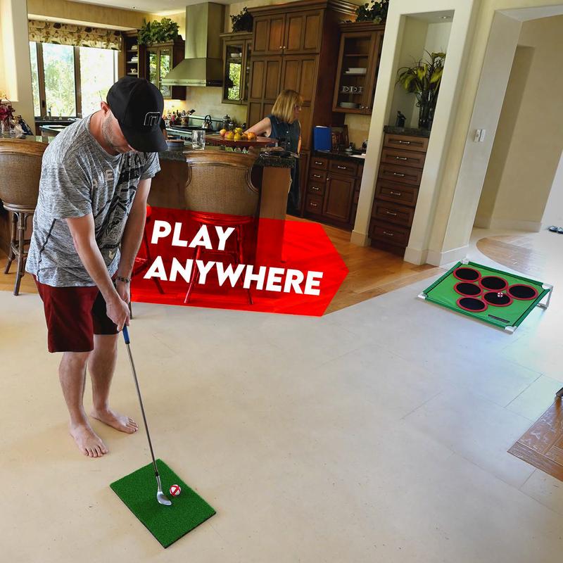 Compact Travel Golf Pong Party Game