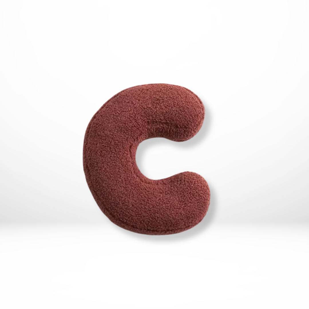Soft Velvet Letter Pillow With Alphabet A-Z