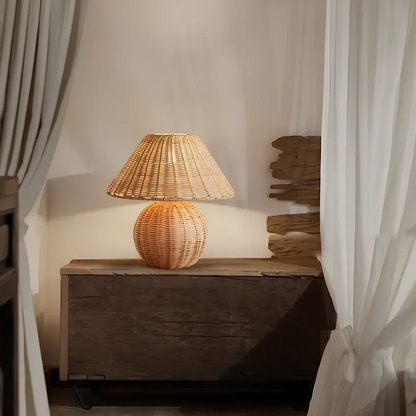 Woven Fabric Desk Lamp
