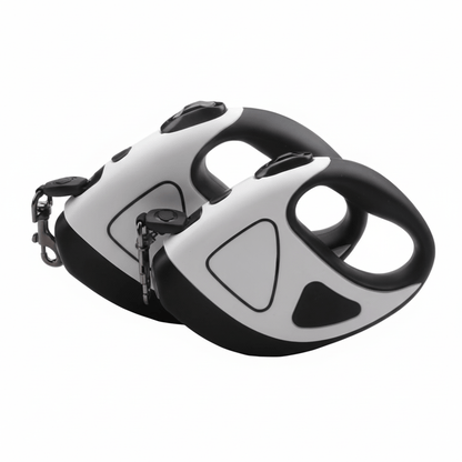 Glowing Retractable Dog Leash with Reflectors