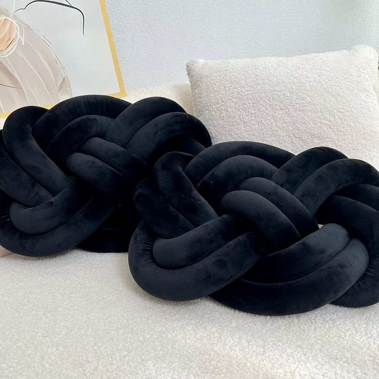 Plush Cloud Pillow - Soft Sleep Pillow with Button Detail