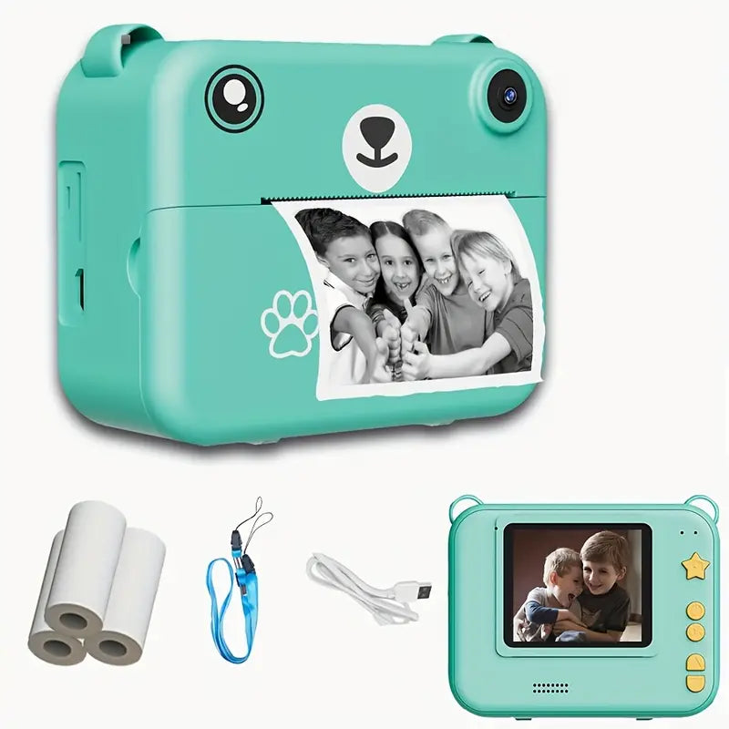 Fun Kids Instant Camera 1080P HD Photo Printer
