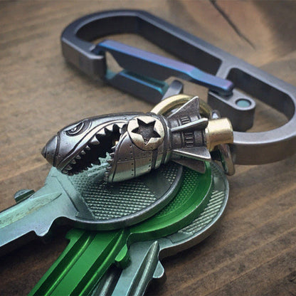 Tough Skull Pendant Keychain