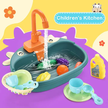 Kids Play Kitchen Sink - Water Play Fun Set