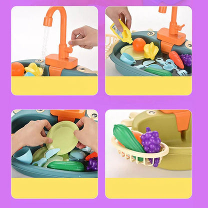 Kids Play Kitchen Sink - Water Play Fun Set