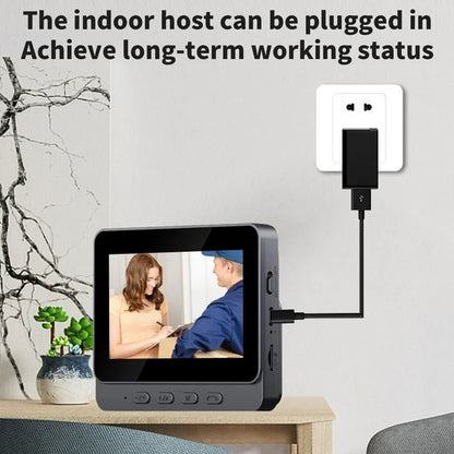 Wireless Video Doorbell with 4.3 Screen and Long Battery Life