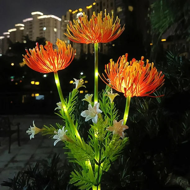 Colorful Outdoor Solar Flower Lamp