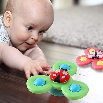 Kids Fun Spin Toy with Suction Cup Base
