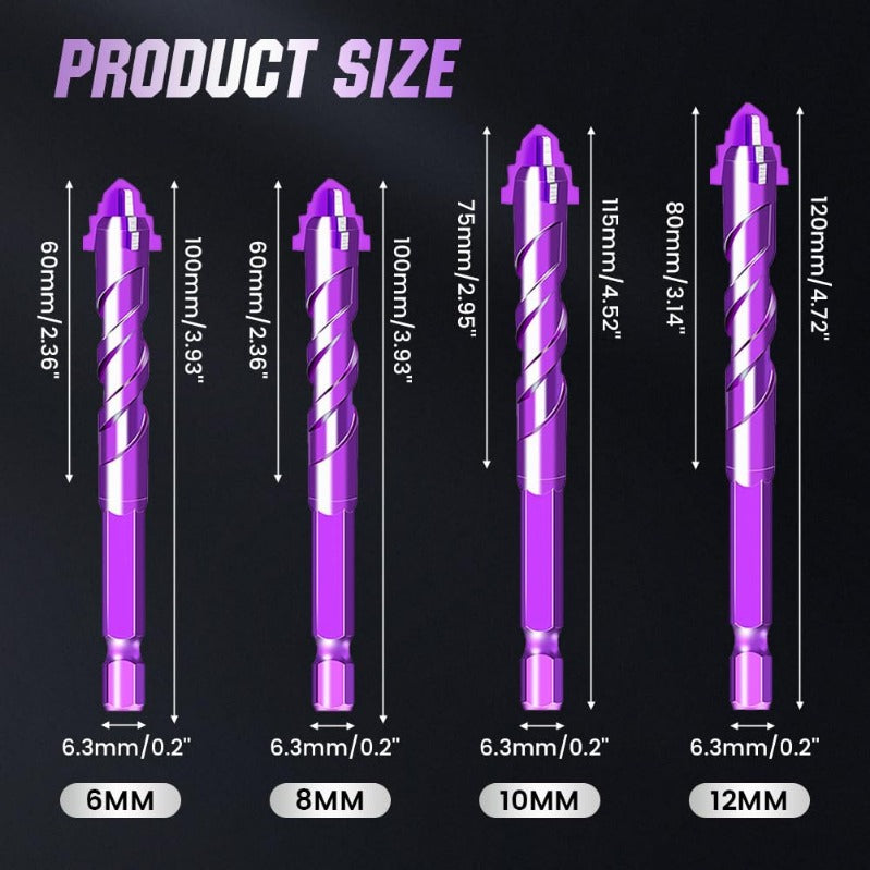 Premium 4-Piece Drill Bit Set