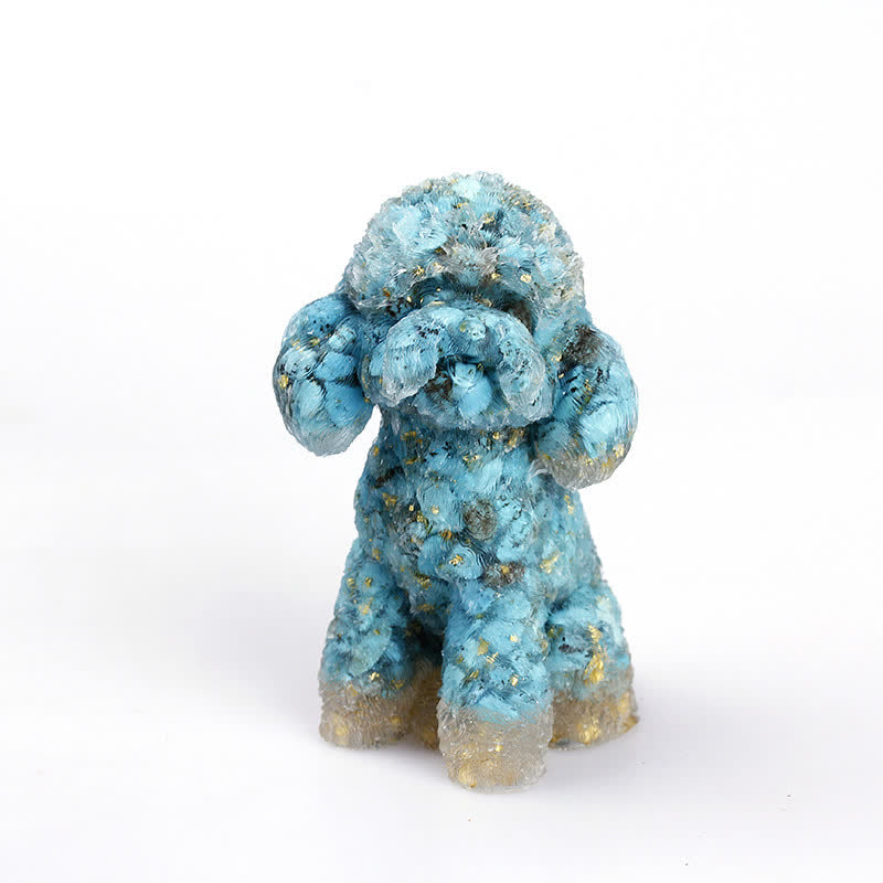 Sparkling Crystal Dog Gemstone Figurine Ornament