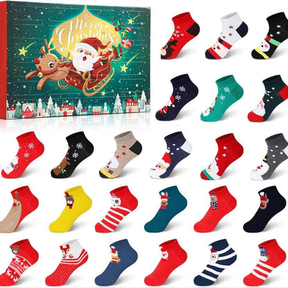 Warm Christmas Socks 24 Day Gift Set