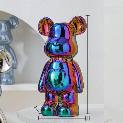 Cute Teddy Bear Figurine for Home Decor