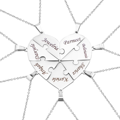 Customizable Heart Shaped Family Tree Necklace