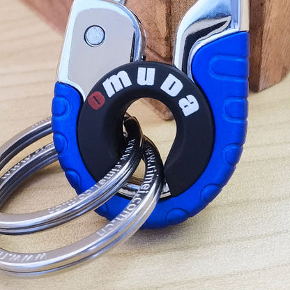 Unique Silver Tone Metal Keychain