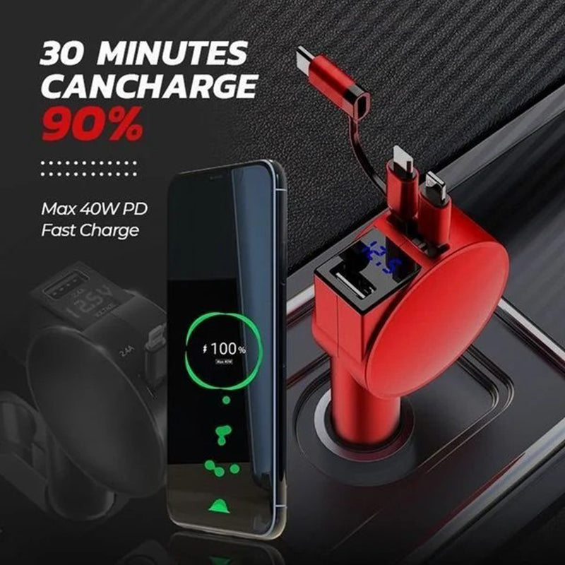 Quick 3 Port USB Car Charger
