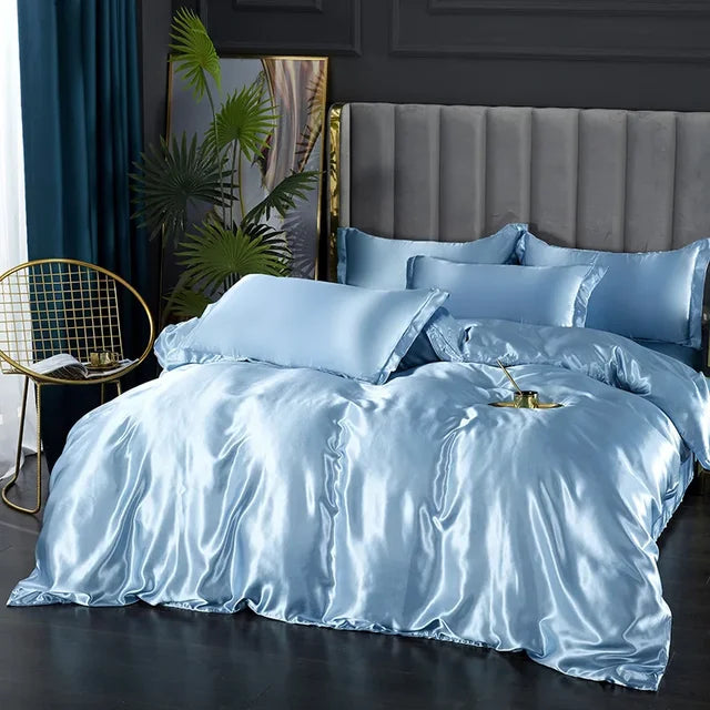 Soft Silk Bedding Set - Elegant Satin Sheets