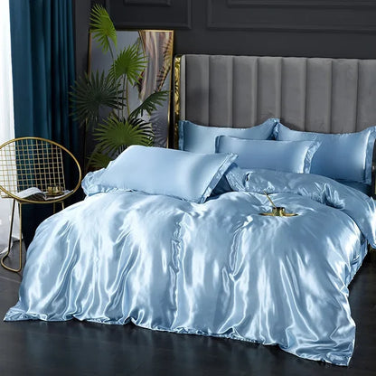 Soft Silk Bedding Set - Elegant Satin Sheets