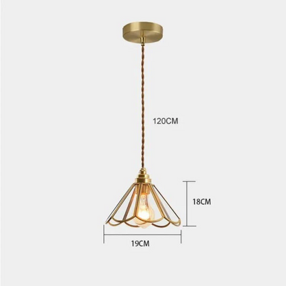 Colorful Stained Glass Pendant Light Fixture - Fesara