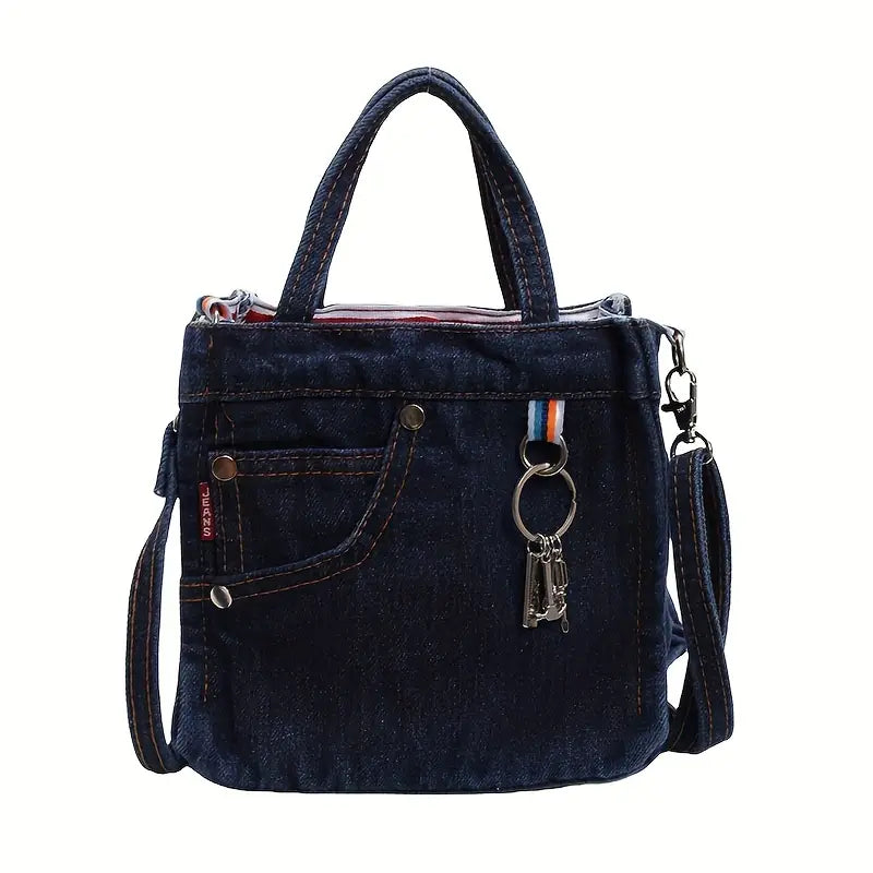 Fashionable Blue Small Cross Body Purse Bag