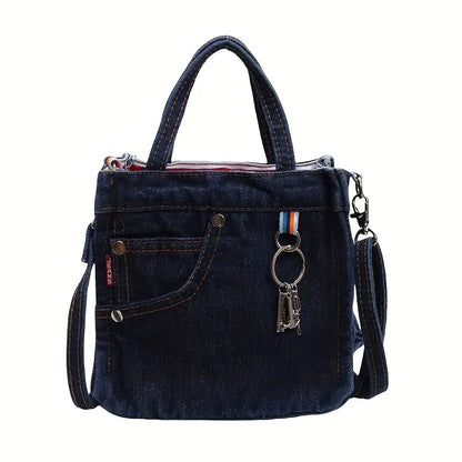 Fashionable Blue Small Cross Body Purse Bag