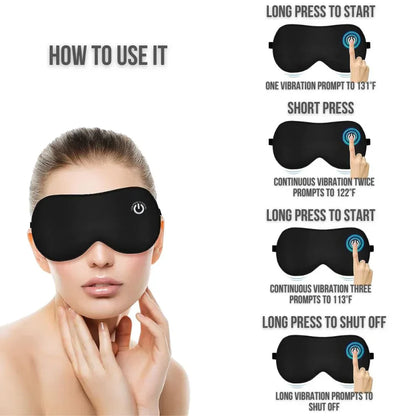 Relaxing Warm Eye Mask for Puffy Tired Eyes Relief