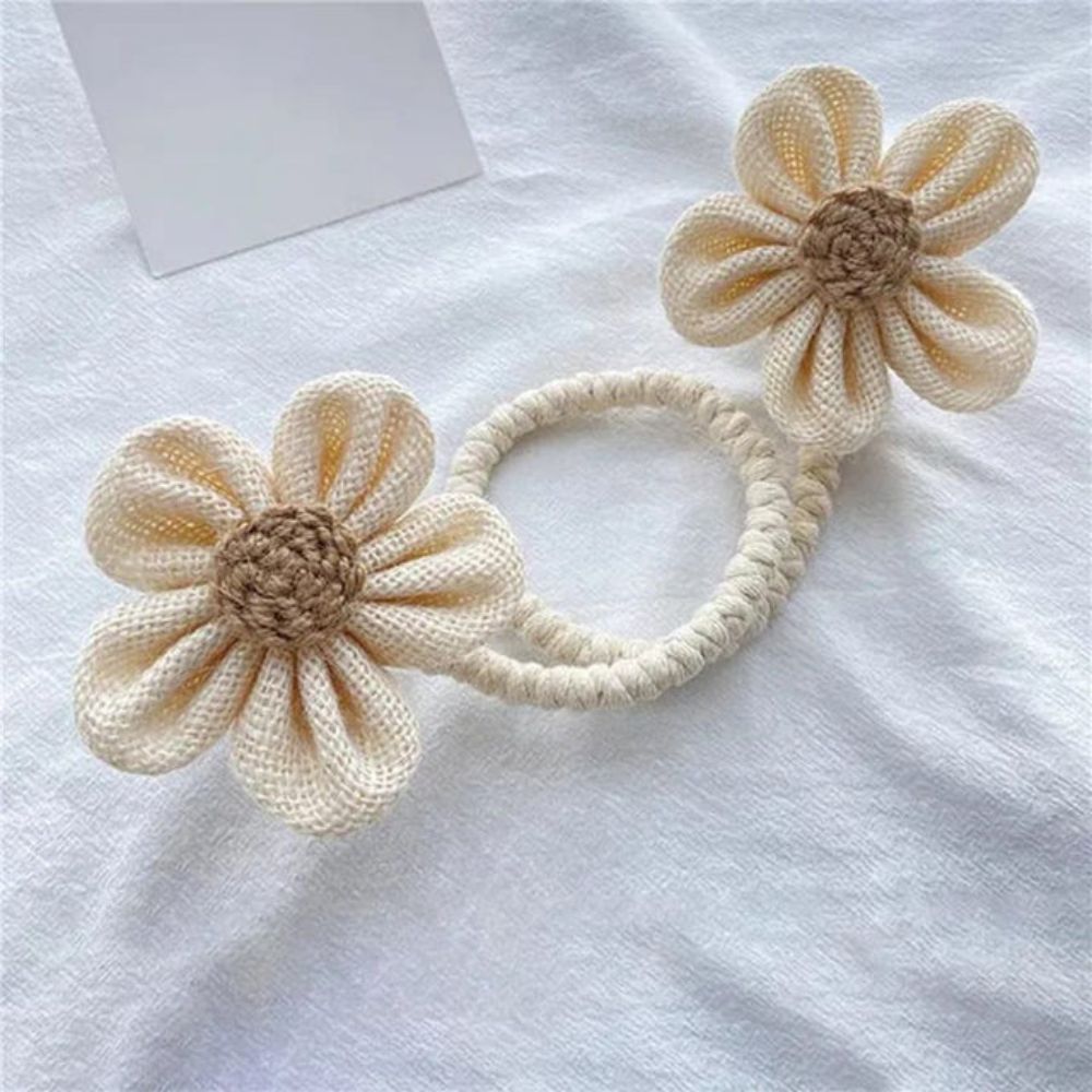 Elegant Floral Curtain Ties 2 Piece Set
