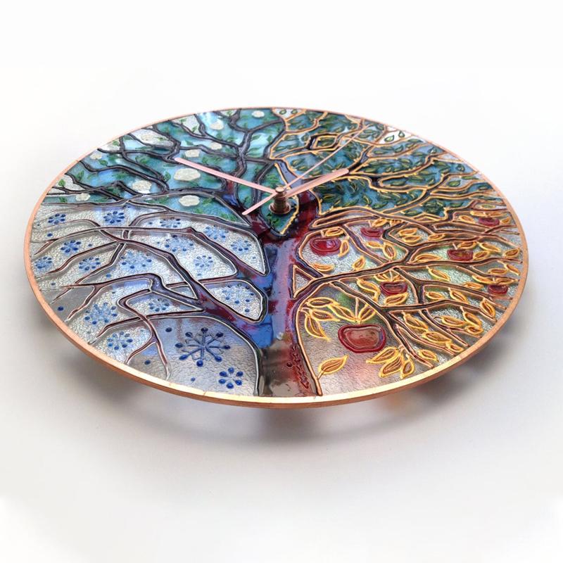 Nature Inspired Wooden Wall Clock