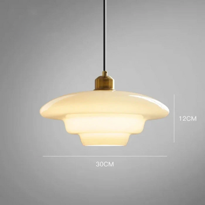 Elegant Clear Glass Hanging Light - Fesara