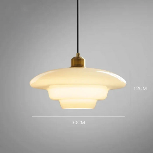 Elegant Clear Glass Hanging Light - Fesara
