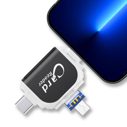 4-in-1 Multiport SD Card Reader Adapter