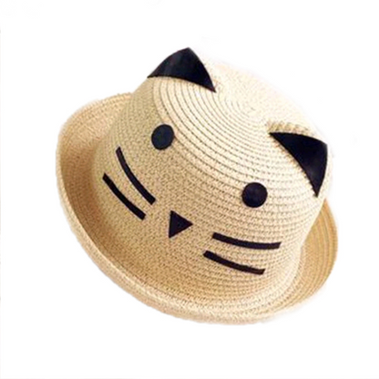 Cute Baby Sun Hat with Kitty Ears - Fesara