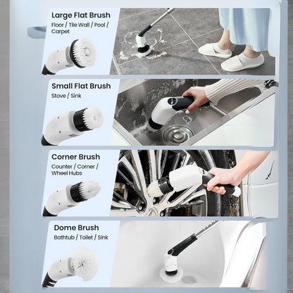 Fast Easy Spin Cleaning Brush