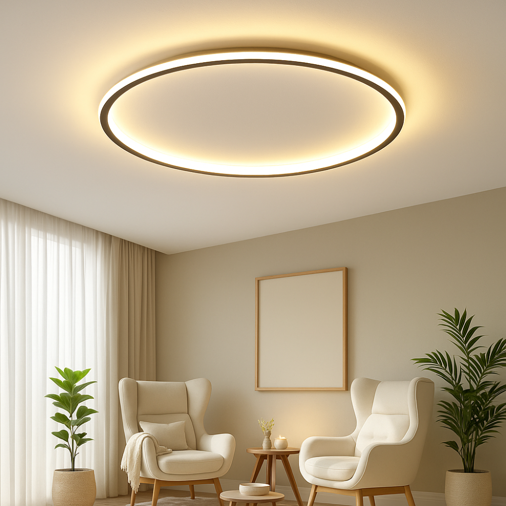 Sleek Ceiling Light Fixture for Living Areas - Fesara
