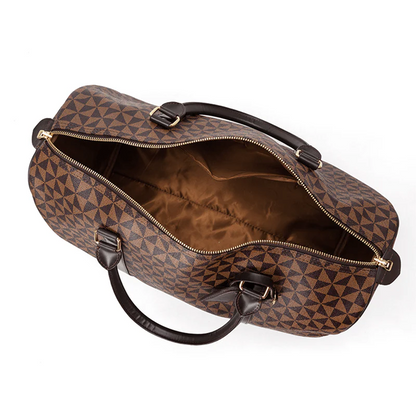 Luxury Leather Unisex Duffle Travel Bag