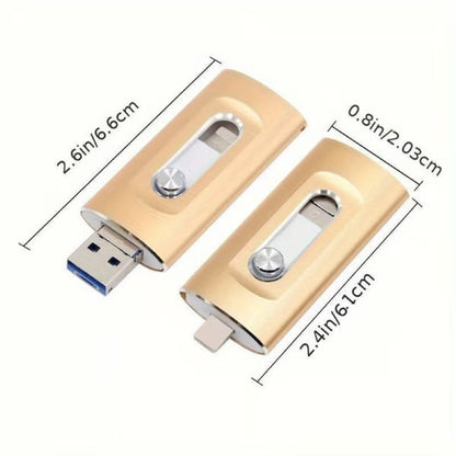 Portable 3 in 1 USB Flash Drive for Phone and PC