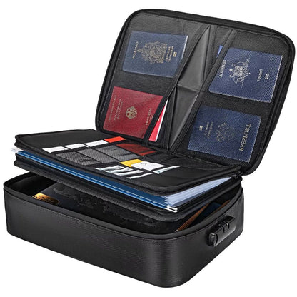 Secure Fire Resistant Money and Document Storage Bag - Fesara