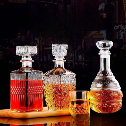 Luxury 7-Piece Whiskey Decanter Gift Box - Fesara