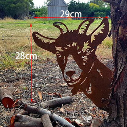 Rustic Country Metal Yard Decor