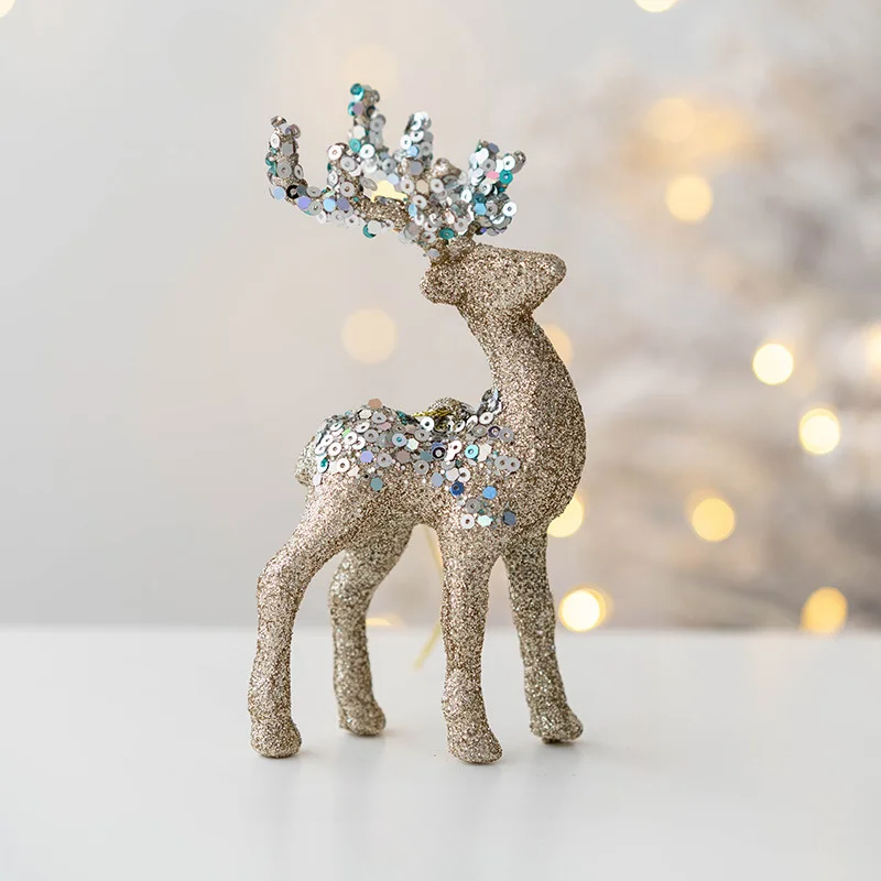 Shimmering Reindeer Christmas Ornament - Fesara