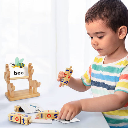 Wooden Educational Reading Blocks
