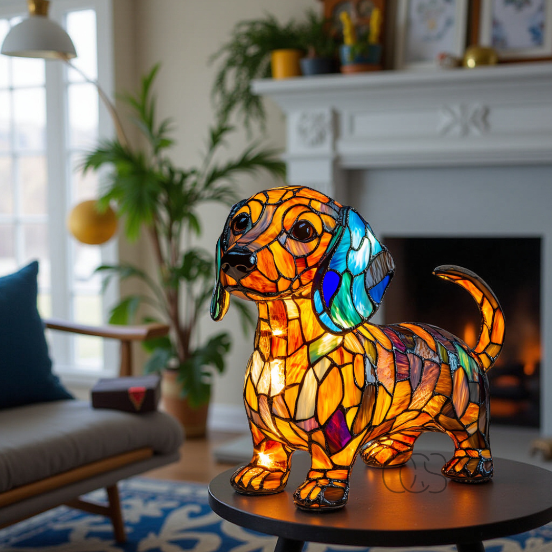 Heartwarming Dog Memorial Lamp