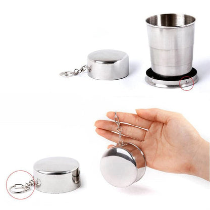 Portable Collapsible Stainless Steel Cup