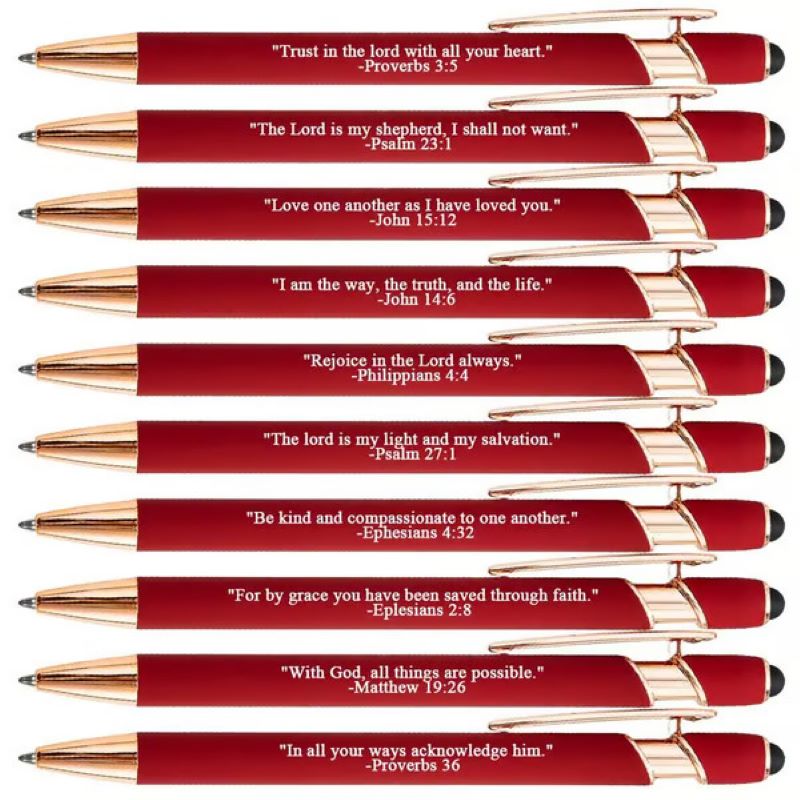 Fesara | Inspirational Christian Ballpoint Pens - 10 Pack