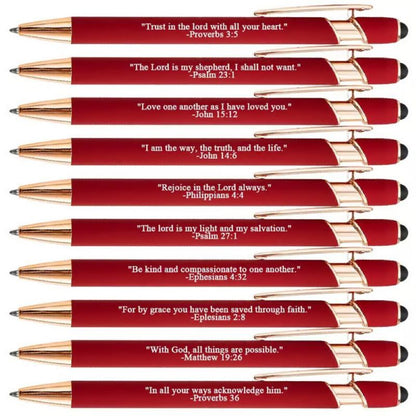 Fesara | Inspirational Christian Ballpoint Pens - 10 Pack