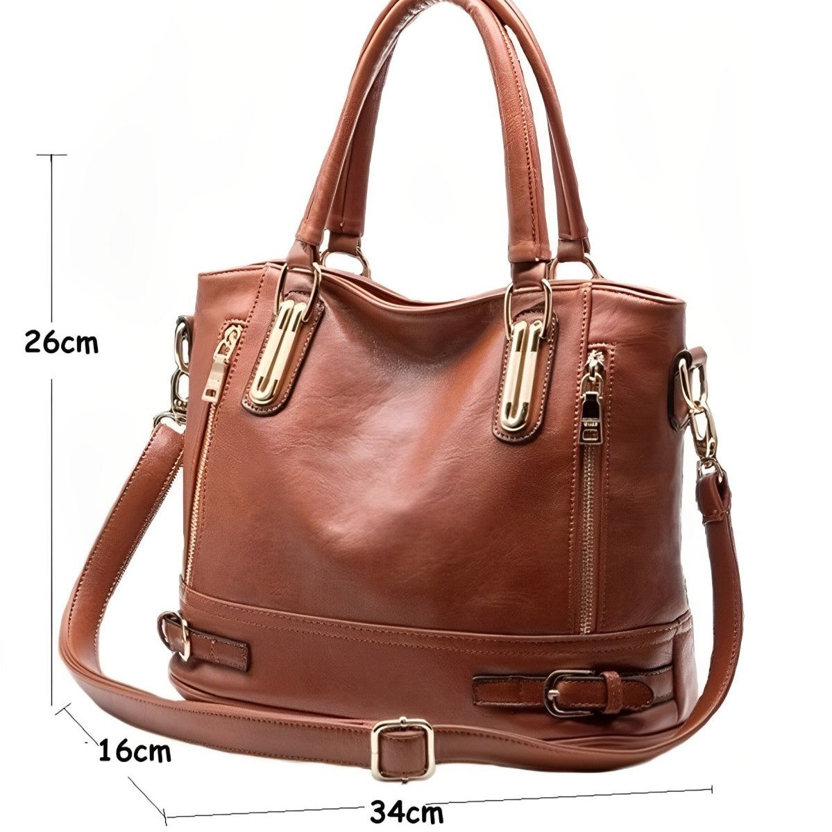 Chic Retro PU Leather Crossbody Bag for Ladies