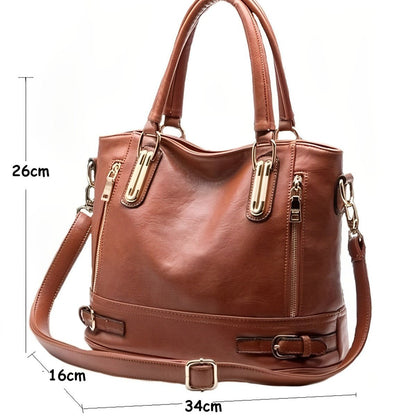 Chic Retro PU Leather Crossbody Bag for Ladies