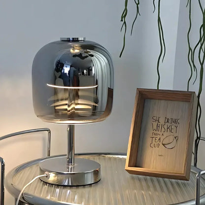 Elegant Opal Glass Desk Lamp