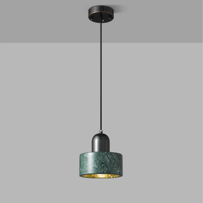 Elegant White Marble Drop Lamp